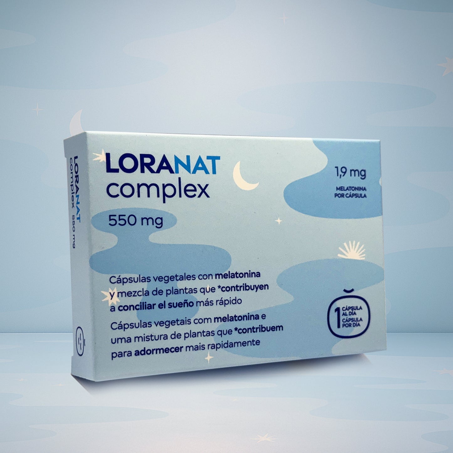 LORANAT 550mg - Cápsulas de Melatonina y Extractos de Plantas