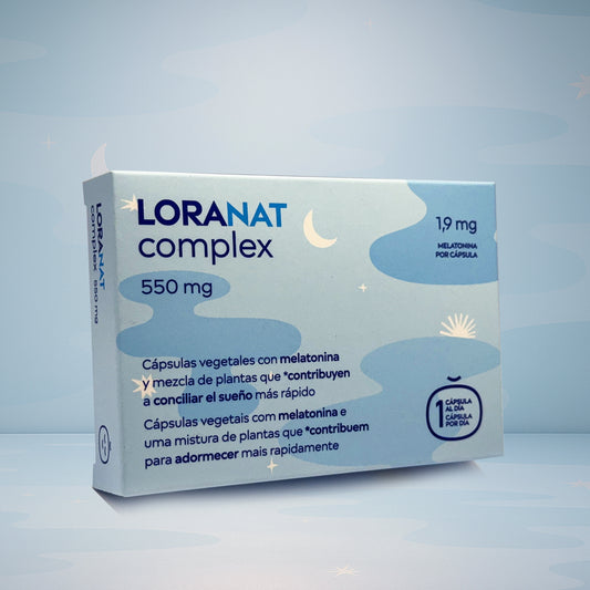 LORANAT 550mg - Cápsulas de Melatonina y Extractos de Plantas