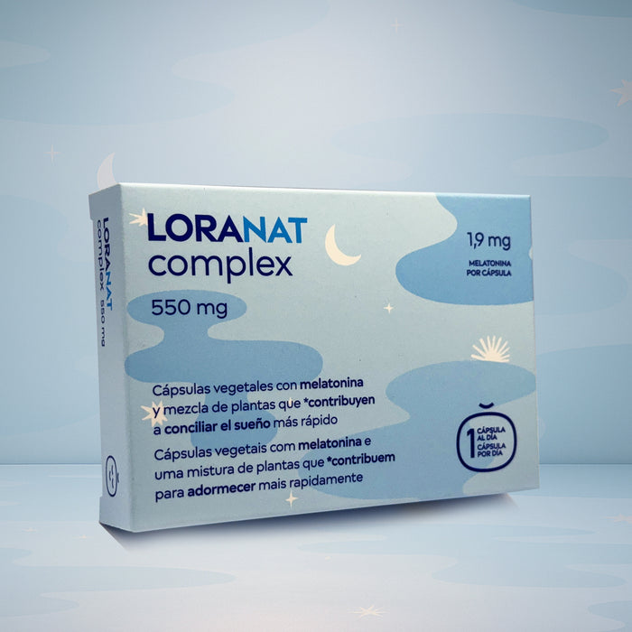 LORANAT 550mg - Cápsulas de Melatonina y Extractos de Plantas